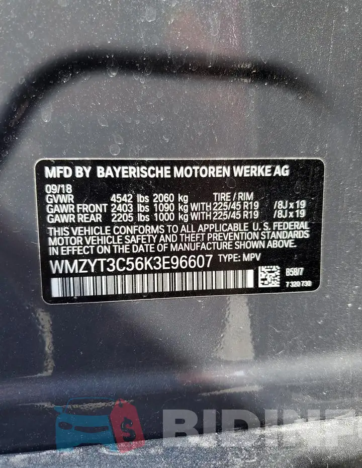 WMZYT3C56K3E96607 Photo# 13