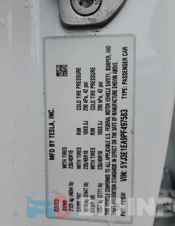 5YJ3E1EA9PF497583 Photo# 13