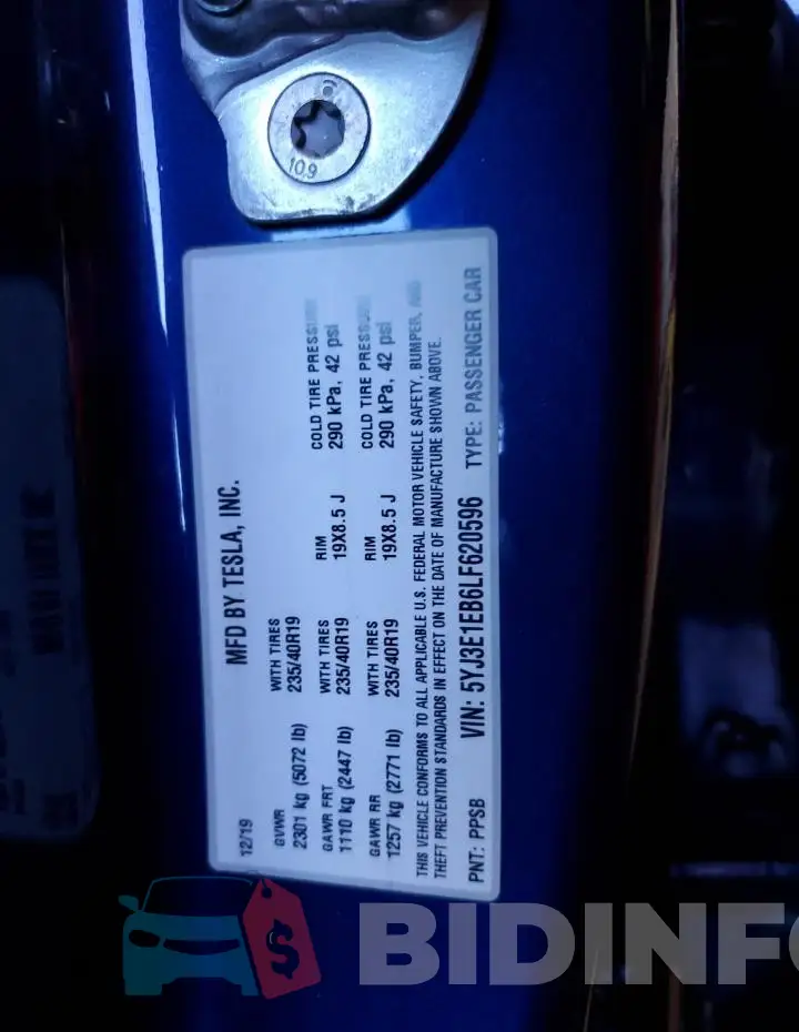 5YJ3E1EB6LF620596 Photo# 13