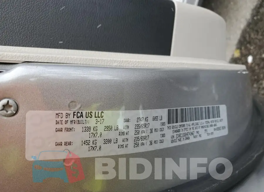 2C4RC1DG6HR743467 Photo# 13