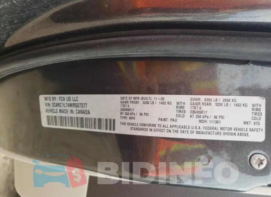 2C4RC1L74MR507377 Photo# 13