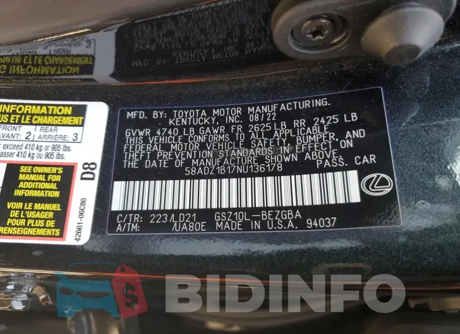58ADZ1B17NU136178 Photo# 12