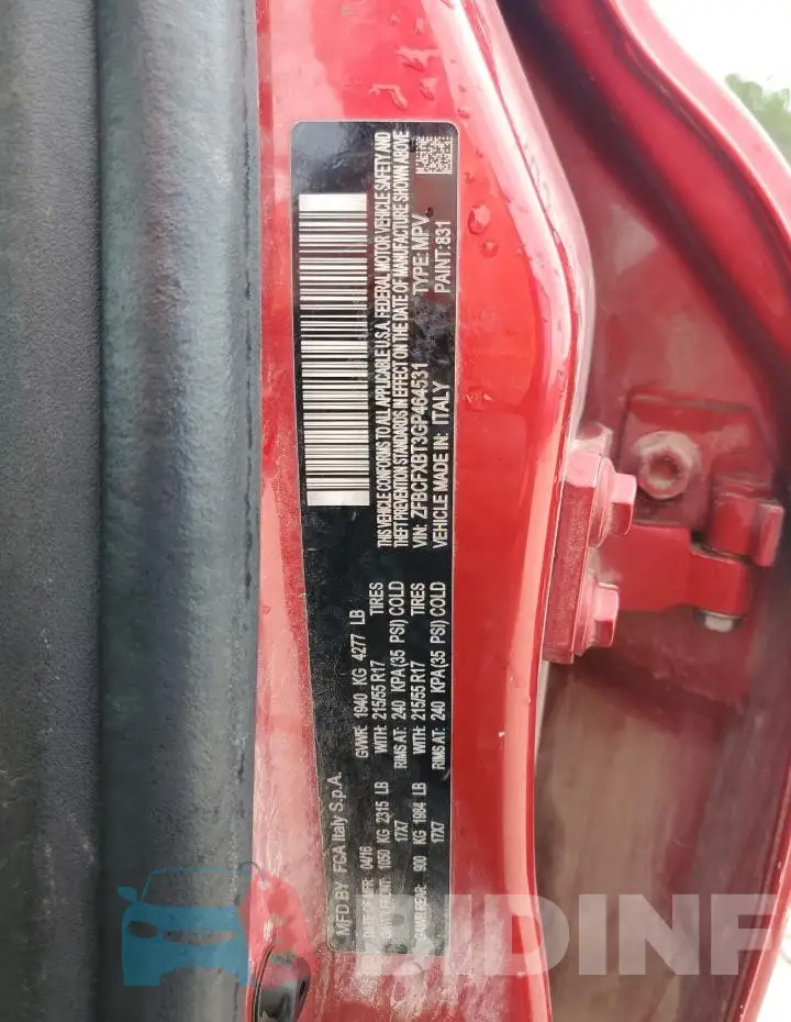ZFBCFXBT3GP464531 Photo# 13