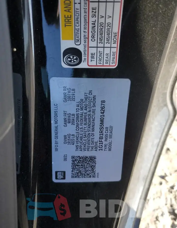 1G1FB1RS5M0142678 Photo# 12