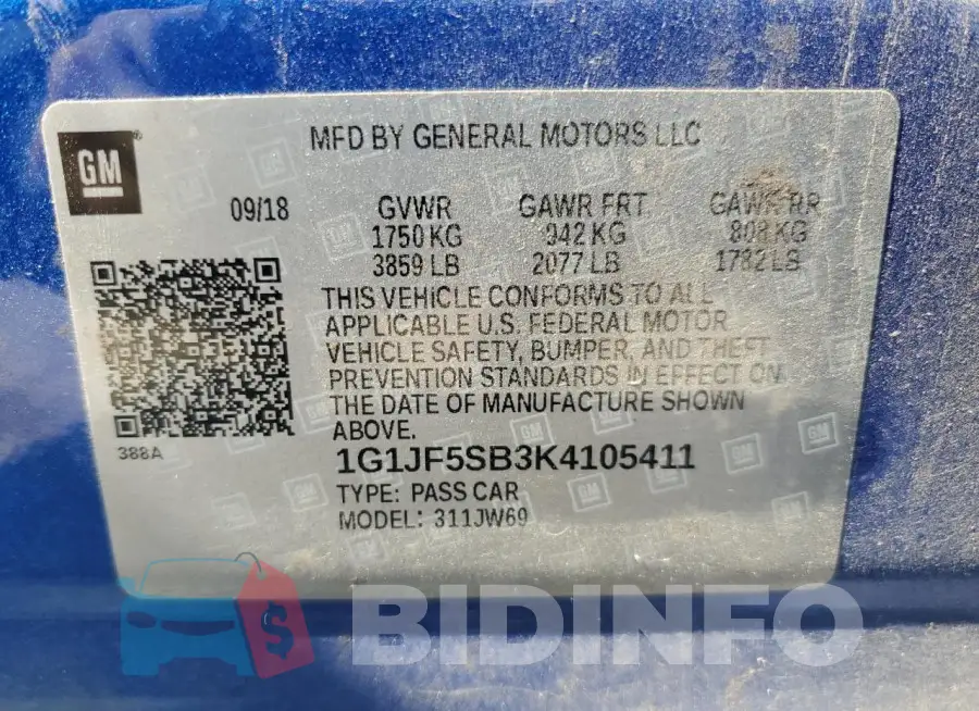 1G1JF5SB3K4105411 Photo# 13