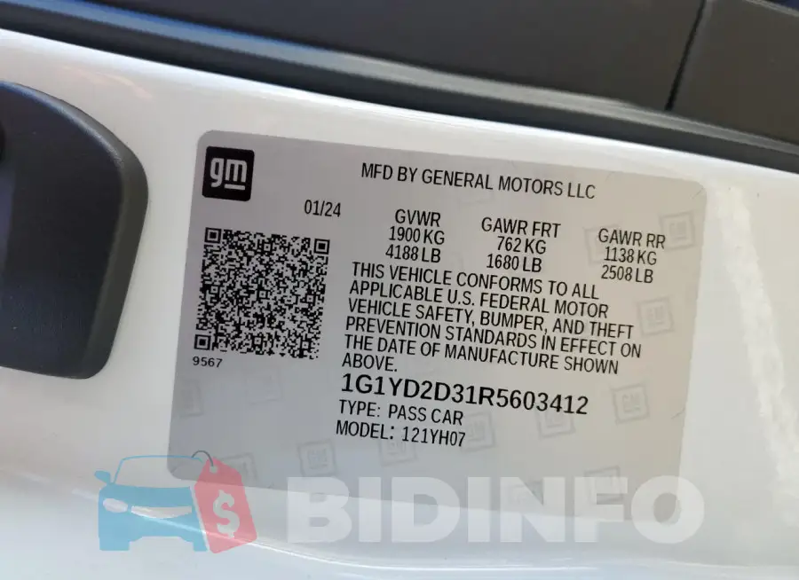 1G1YD2D31R5603412 Photo# 13
