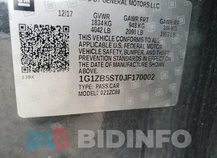 1G1ZB5ST0JF170002 Photo# 13