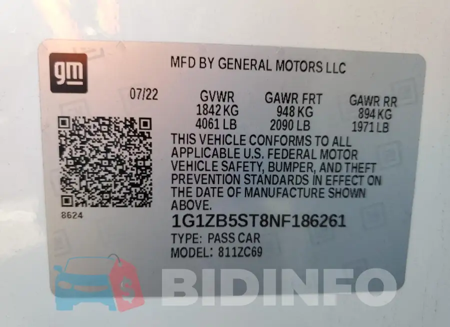1G1ZB5ST8NF186261 Photo# 12