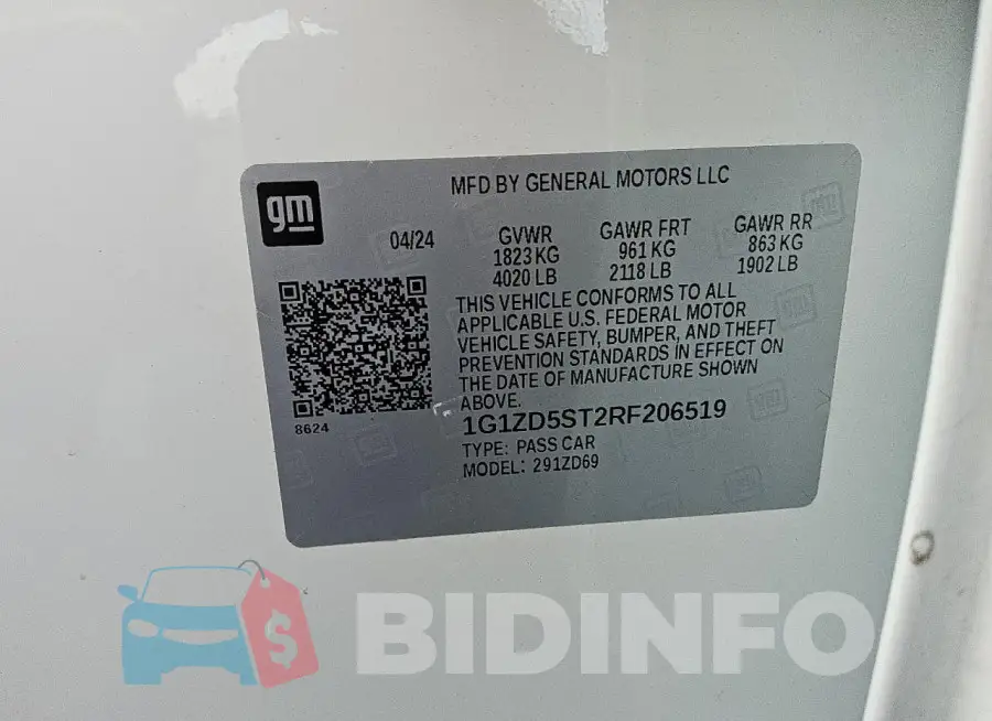 1G1ZD5ST2RF206519 Photo# 12