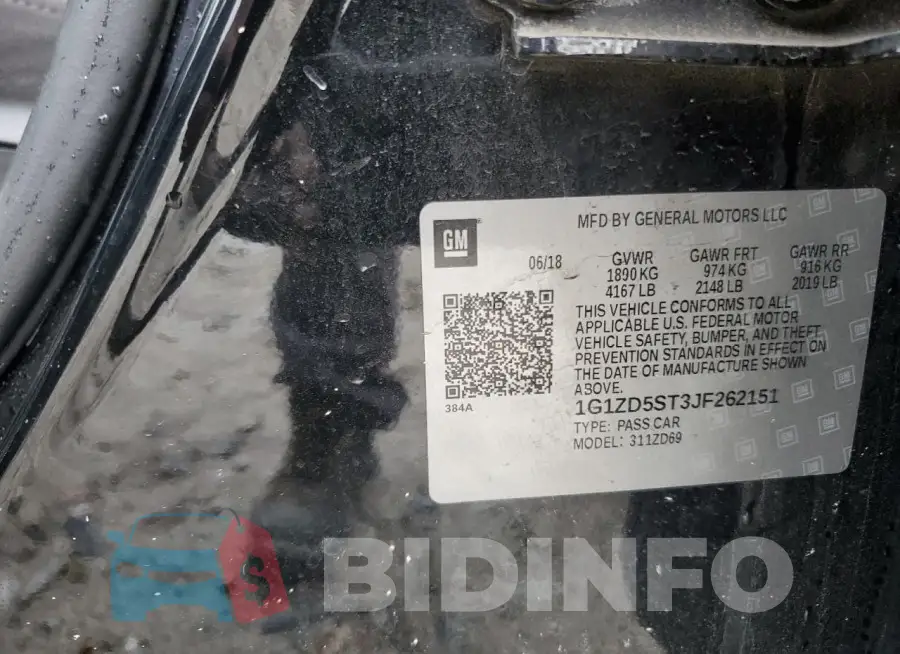 1G1ZD5ST3JF262151 Photo# 12