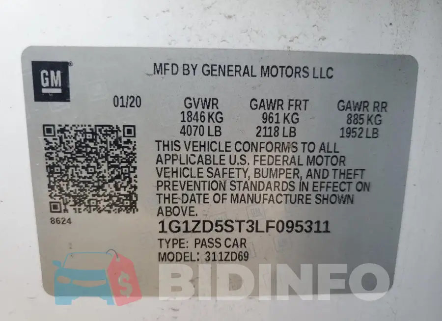 1G1ZD5ST3LF095311 Photo# 13