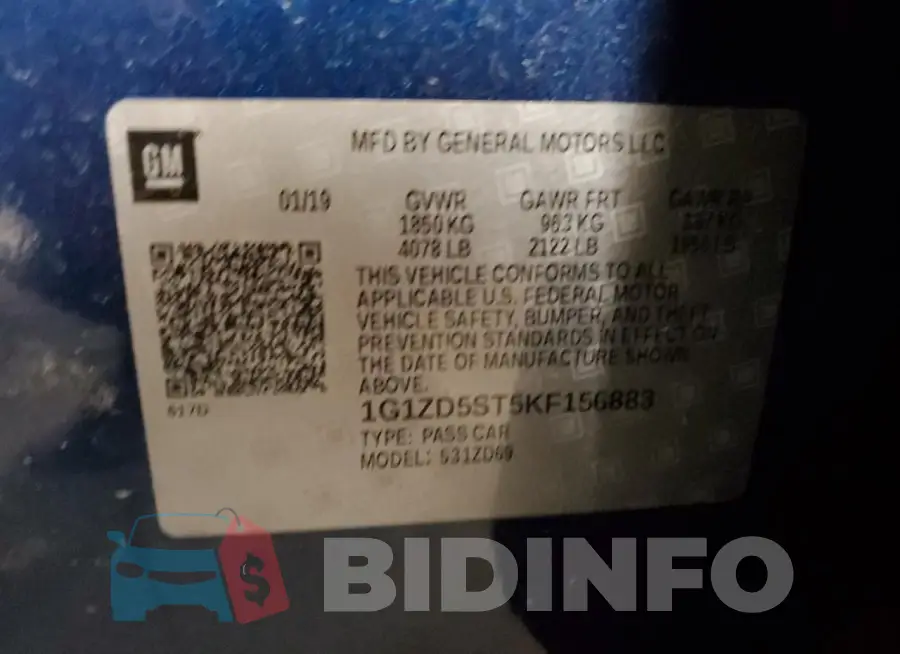1G1ZD5ST5KF156883 Photo# 12