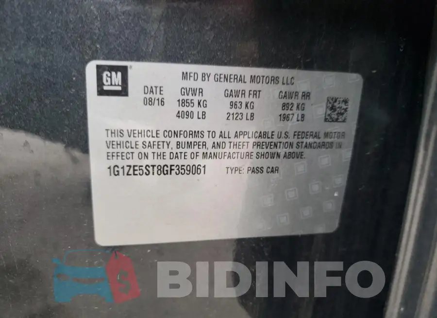 1G1ZE5ST8GF359061 Photo# 12