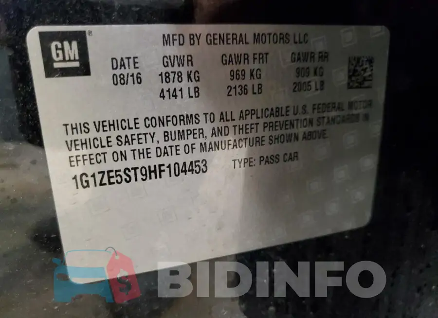 1G1ZE5ST9HF104453 Photo# 12