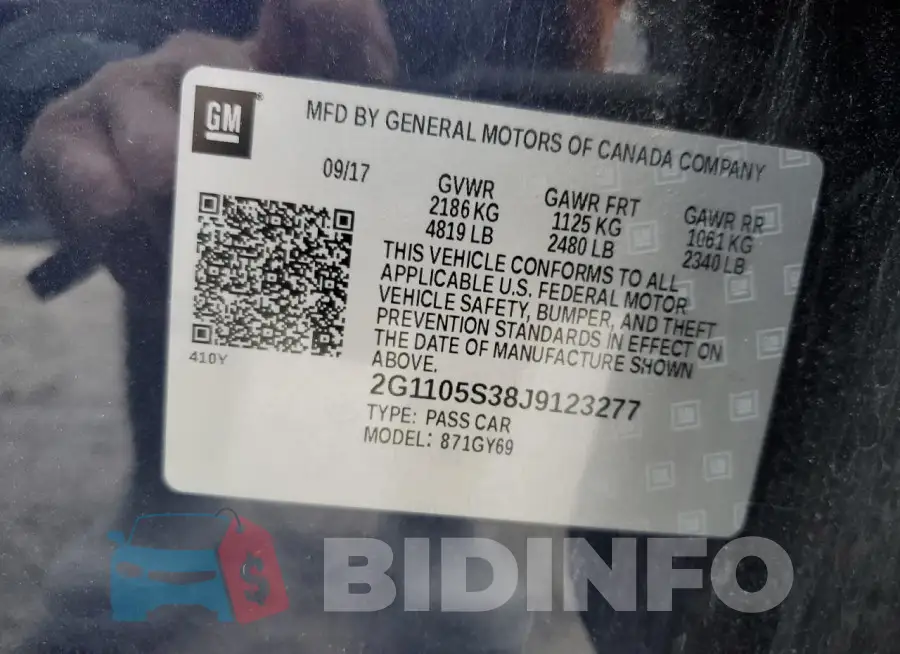 2G1105S38J9123277 Photo# 12