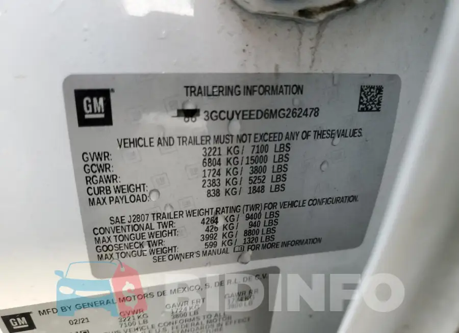 3GCUYEED6MG262478 Photo# 13
