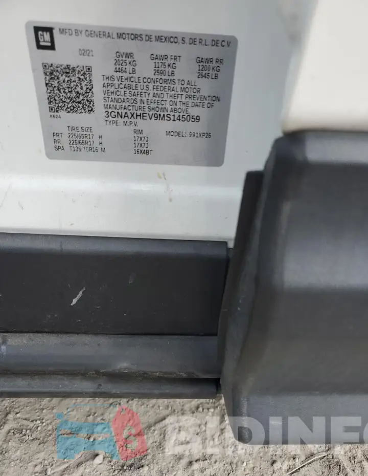 3GNAXHEV9MS145059 Photo# 13