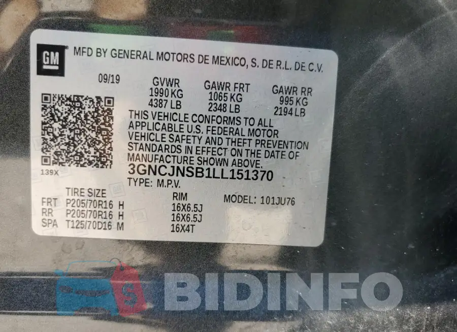 3GNCJNSB1LL151370 Photo# 14