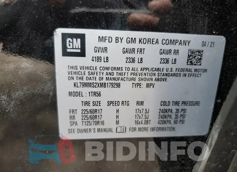 KL79MMS2XMB179298 Photo# 14