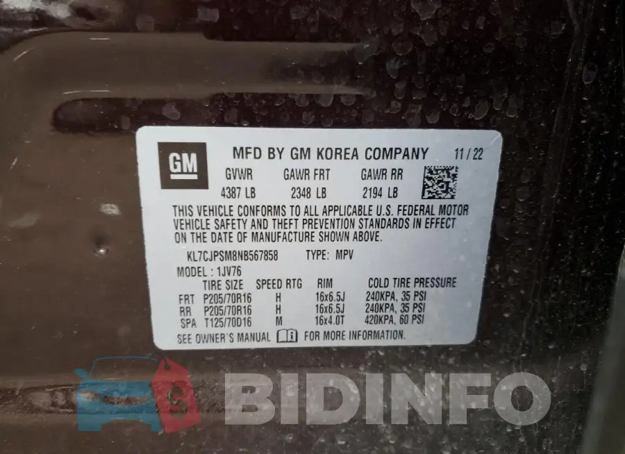 KL7CJPSM8NB567858 Photo# 12