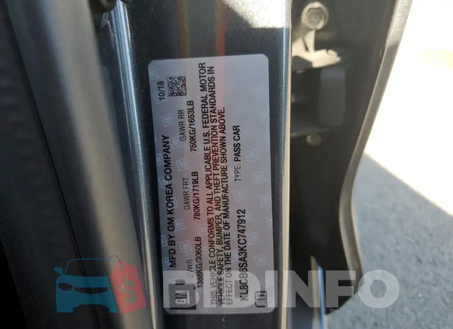 KL8CB6SA3KC747912 Photo# 13