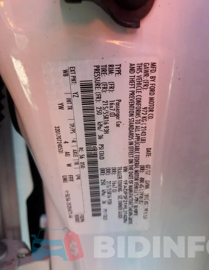 1FADP3F21HL314280 Photo# 13