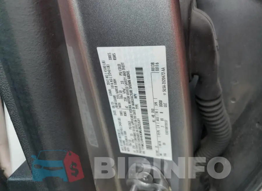 1FMCU9H6XMUB23331 Photo# 13