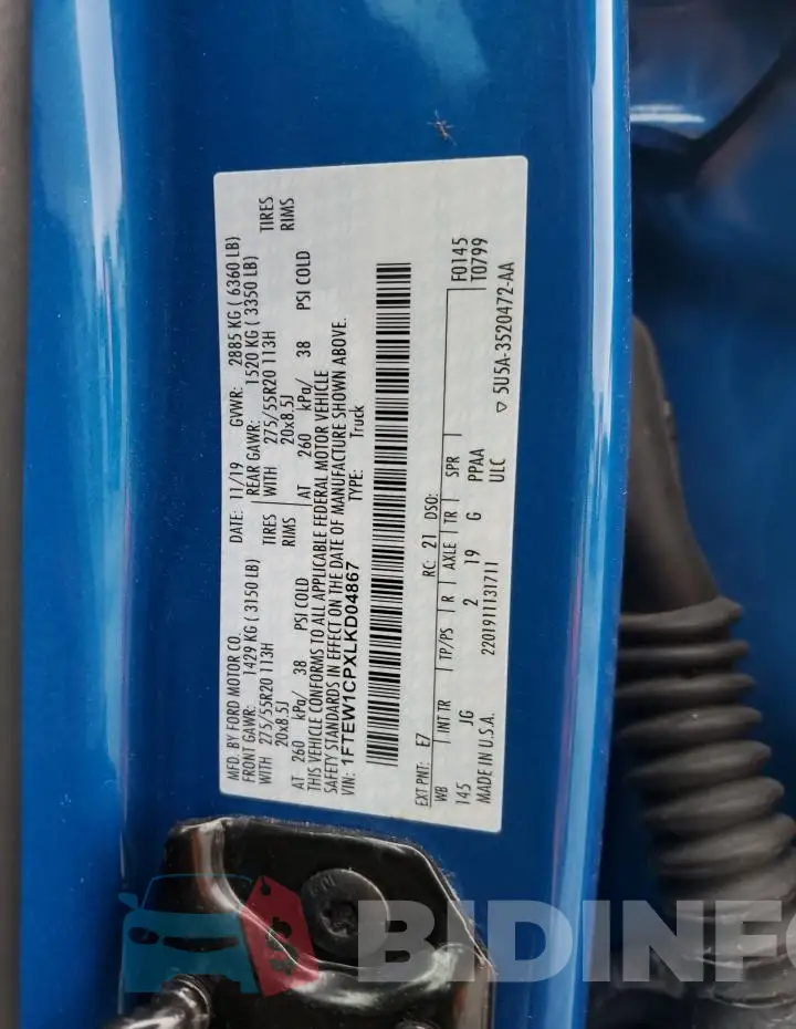 1FTEW1CPXLKD04867 Photo# 12