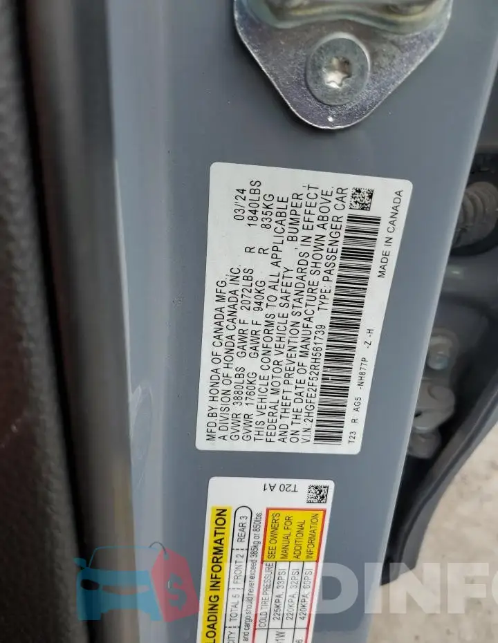 2HGFE2F52RH561739 Photo# 12