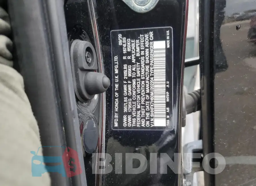 SHHFK7H60MU202204 Photo# 12
