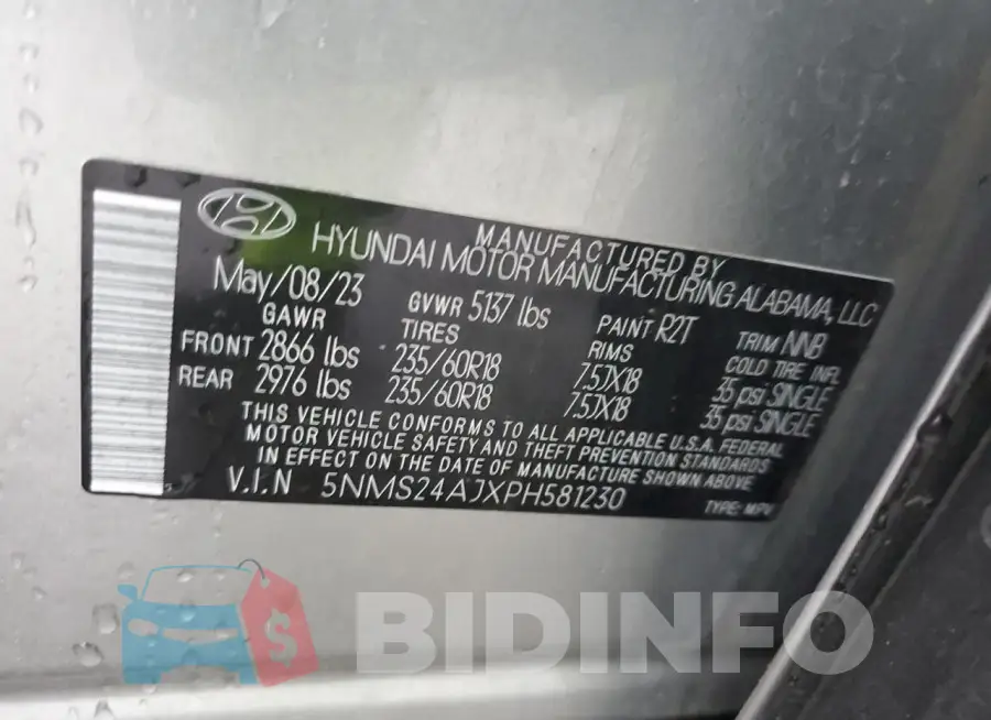 5NMS24AJXPH581230 Photo# 12
