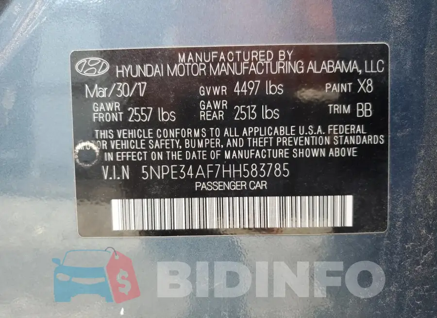 5NPE34AF7HH583785 Photo# 12