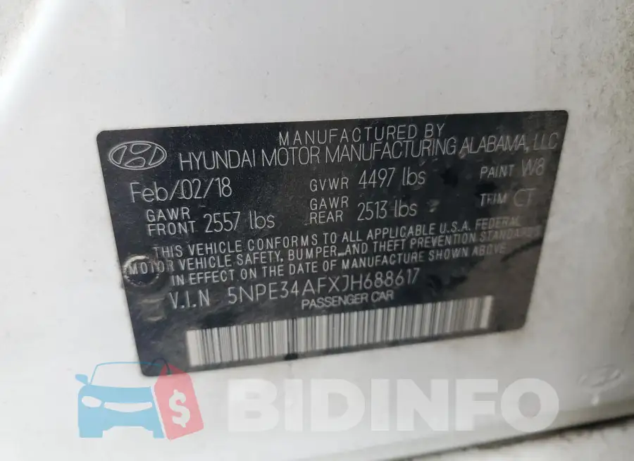 5NPE34AFXJH688617 Photo# 12