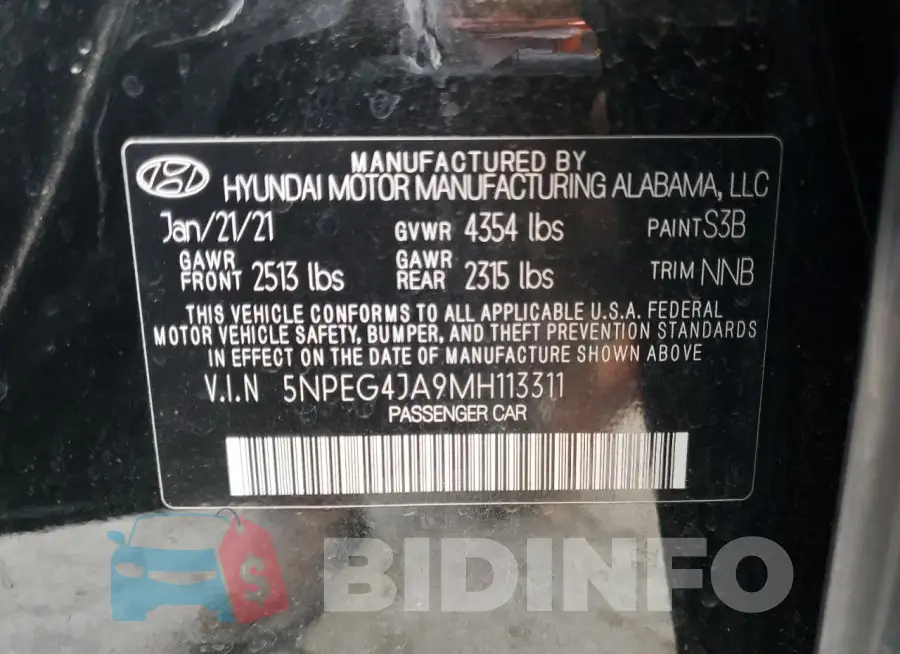 5NPEG4JA9MH113311 Photo# 12