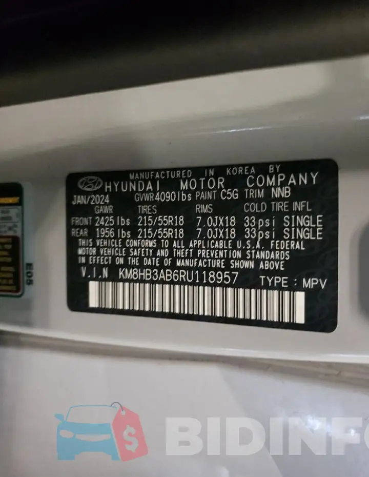 KM8HB3AB6RU118957 Photo# 13