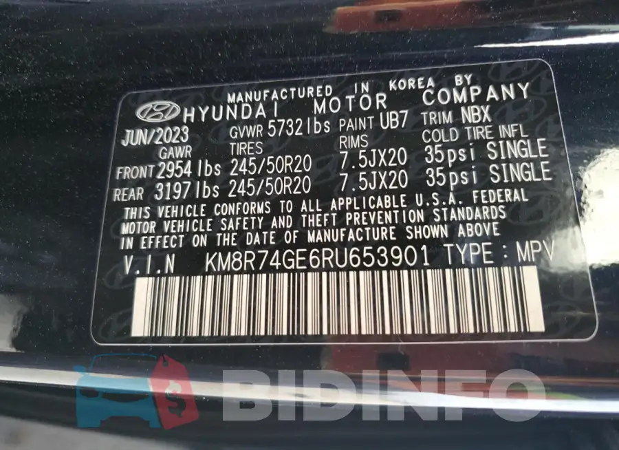 KM8R74GE6RU653901 Photo# 13