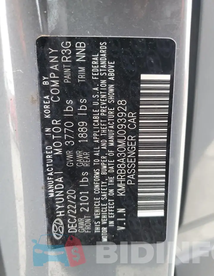 KMHRB8A30MU093928 Photo# 12