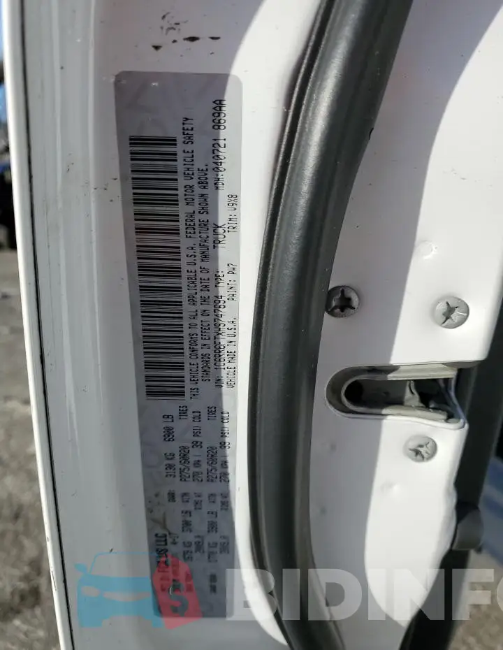 1C6RR6FTXHS747694 Photo# 12