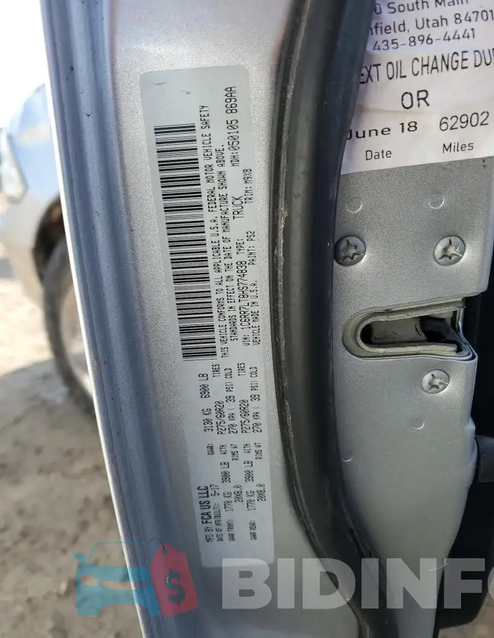 1C6RR7LT8HS774838 Photo# 12