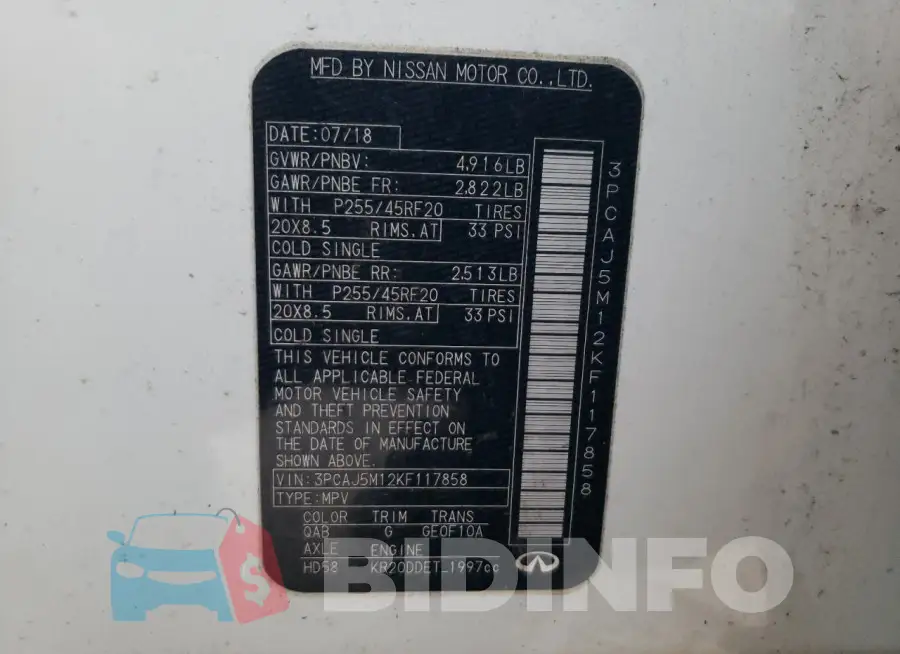 3PCAJ5M12KF117858 Photo# 12