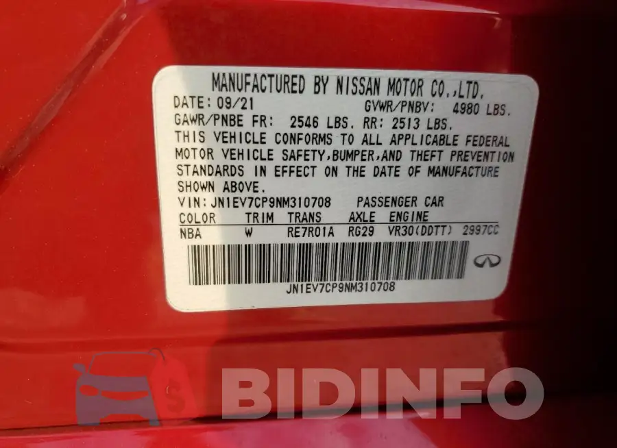 JN1EV7CP9NM310708 Photo# 12