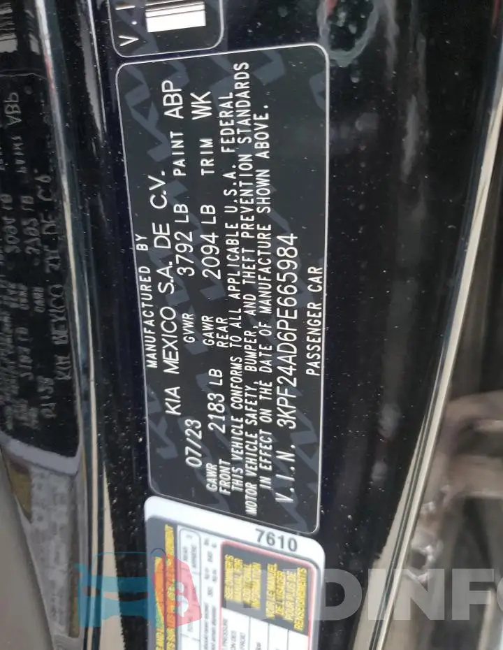 3KPF24AD6PE665984 Photo# 12