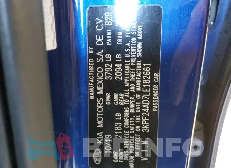 3KPF24AD7LE182661 Photo# 13
