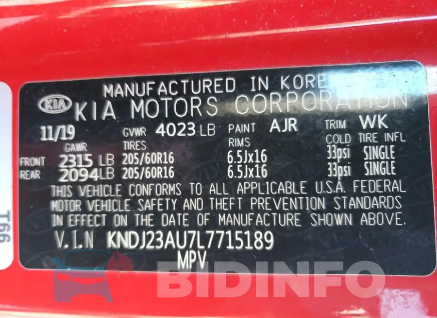 KNDJ23AU7L7715189 Photo# 13