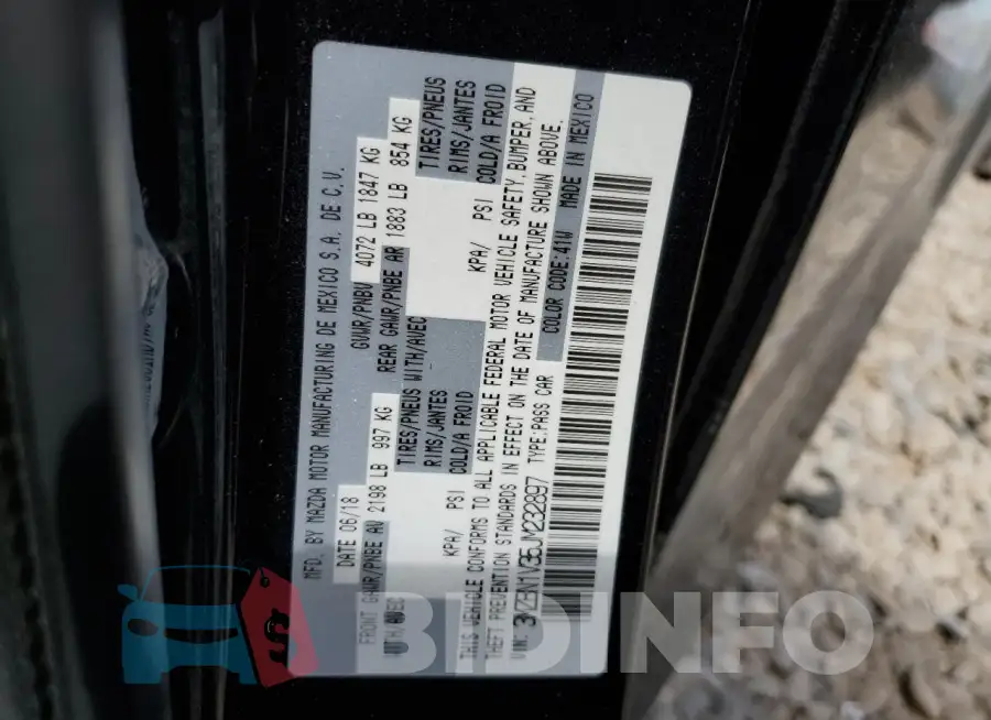 3MZBN1V35JM232897 Photo# 12