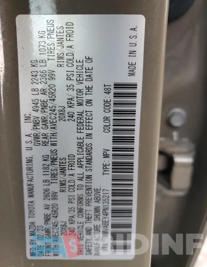 7MMVABEY4PN135217 Photo# 13