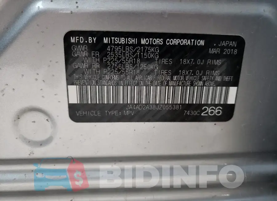 JA4AD2A38JZ055381 Photo# 13