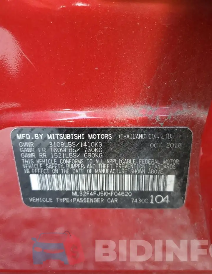 ML32F4FJ5KHF04620 Photo# 12
