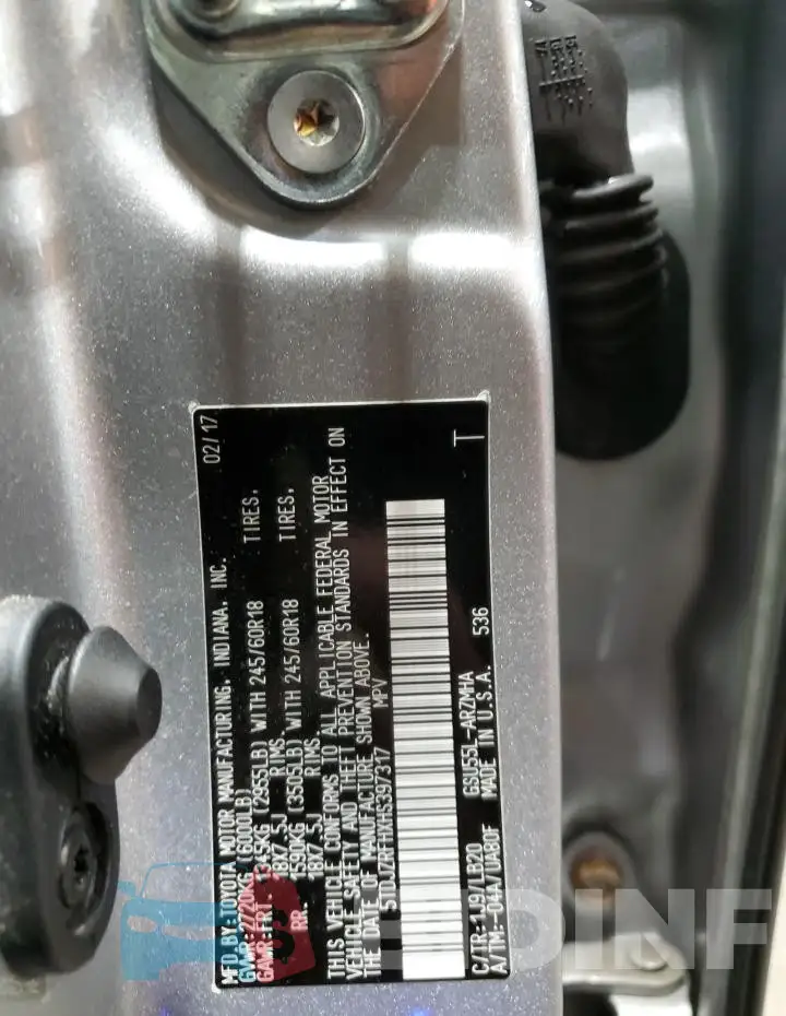 5TDJZRFHXHS397317 Photo# 13