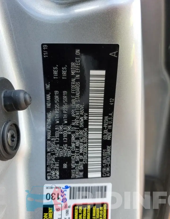 5TDXZ3DC8LS059454 Photo# 13